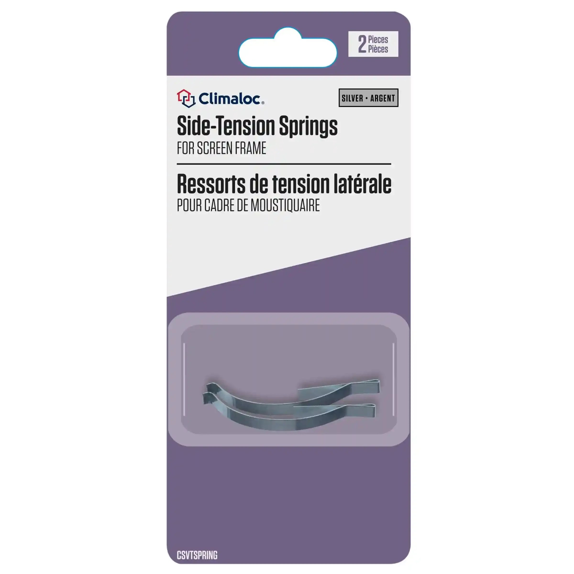 SideTension Springs For Screen Frame Silver Climaloc Solutions