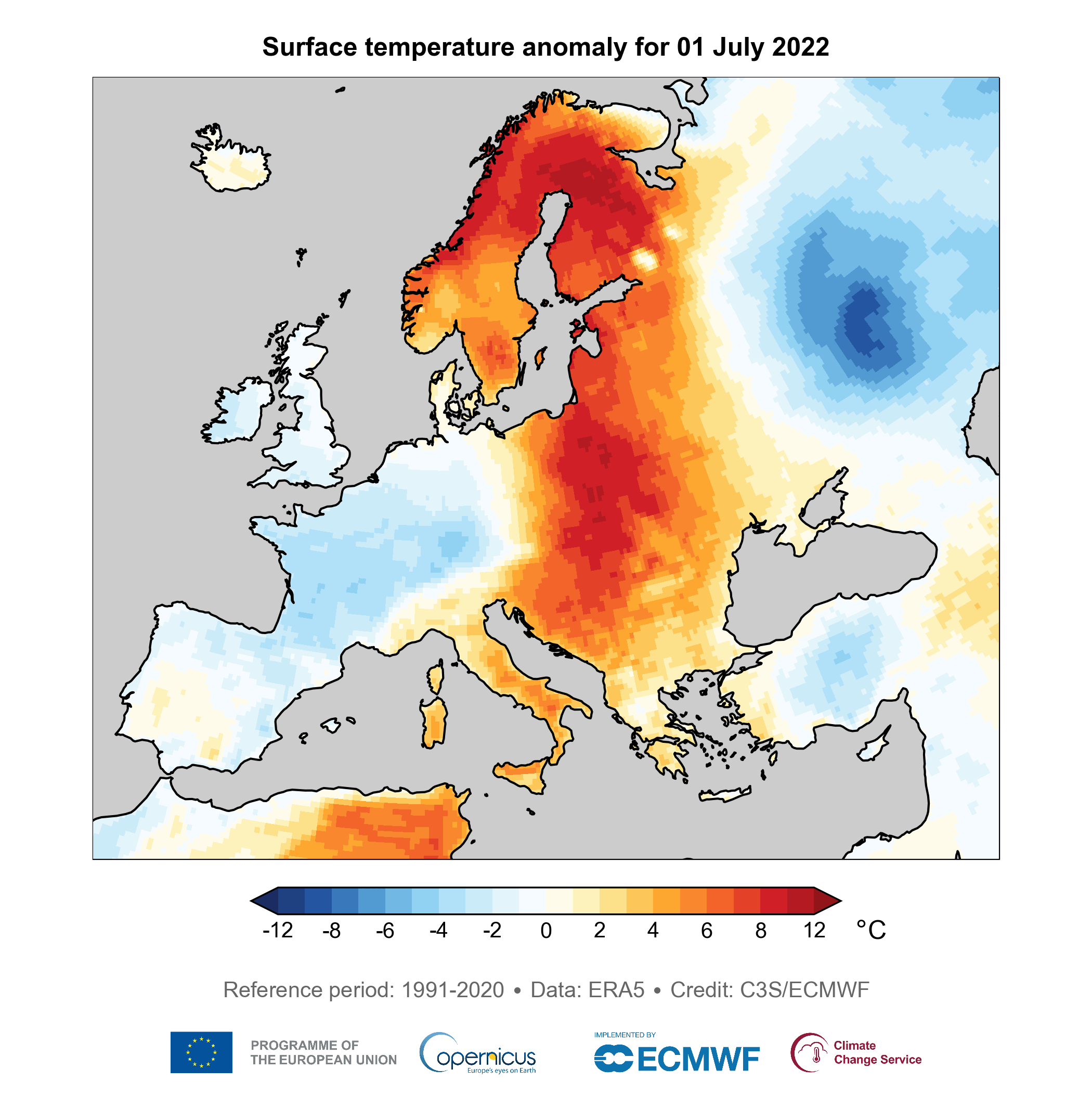 Europe continued to swelter in July Copernicus