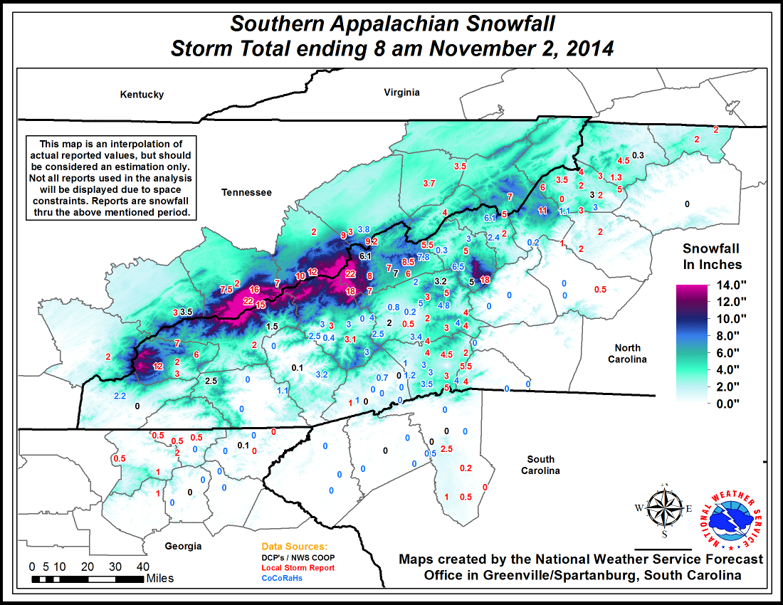 November Wraps Up a Cool Fall for NC North Carolina