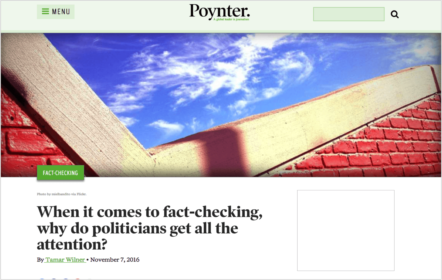 When it comes to factchecking, why do politicians get all the