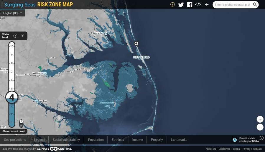 North Carolina Coast at Great Risk from Sea Level Rise by Barnard