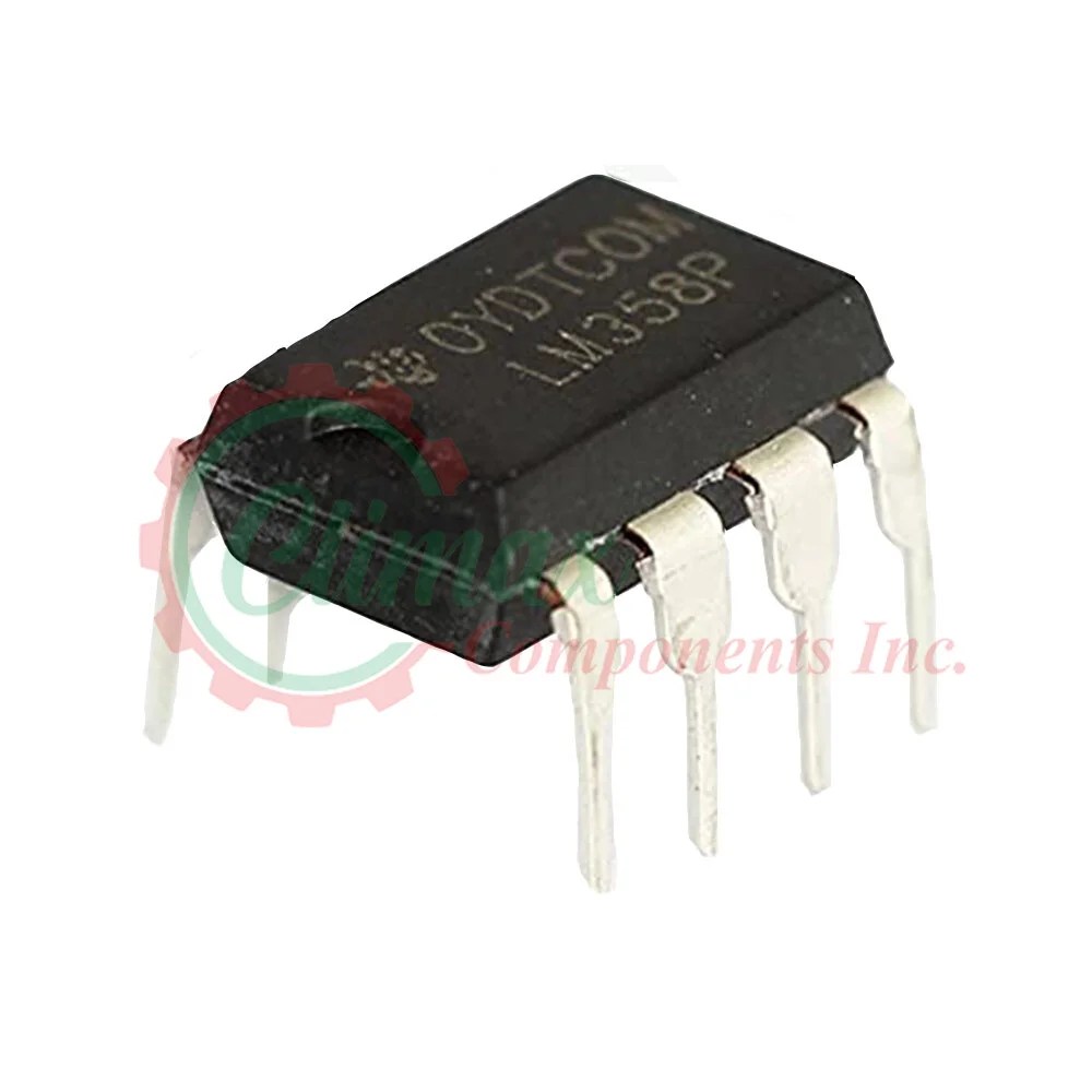 LM358 Low Power Dual OpAmp IC DIP8 Package Climax Components Inc