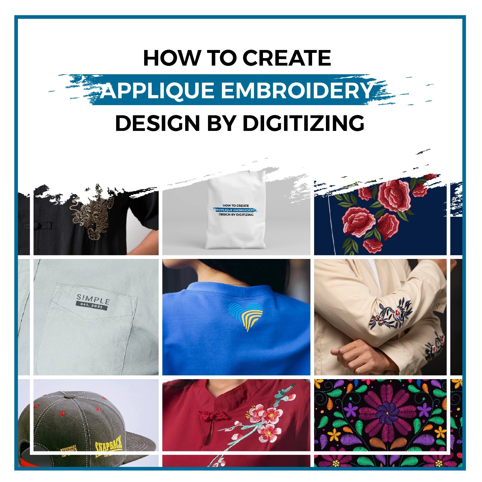 How To Create Applique Embroidery Design By Digitizing