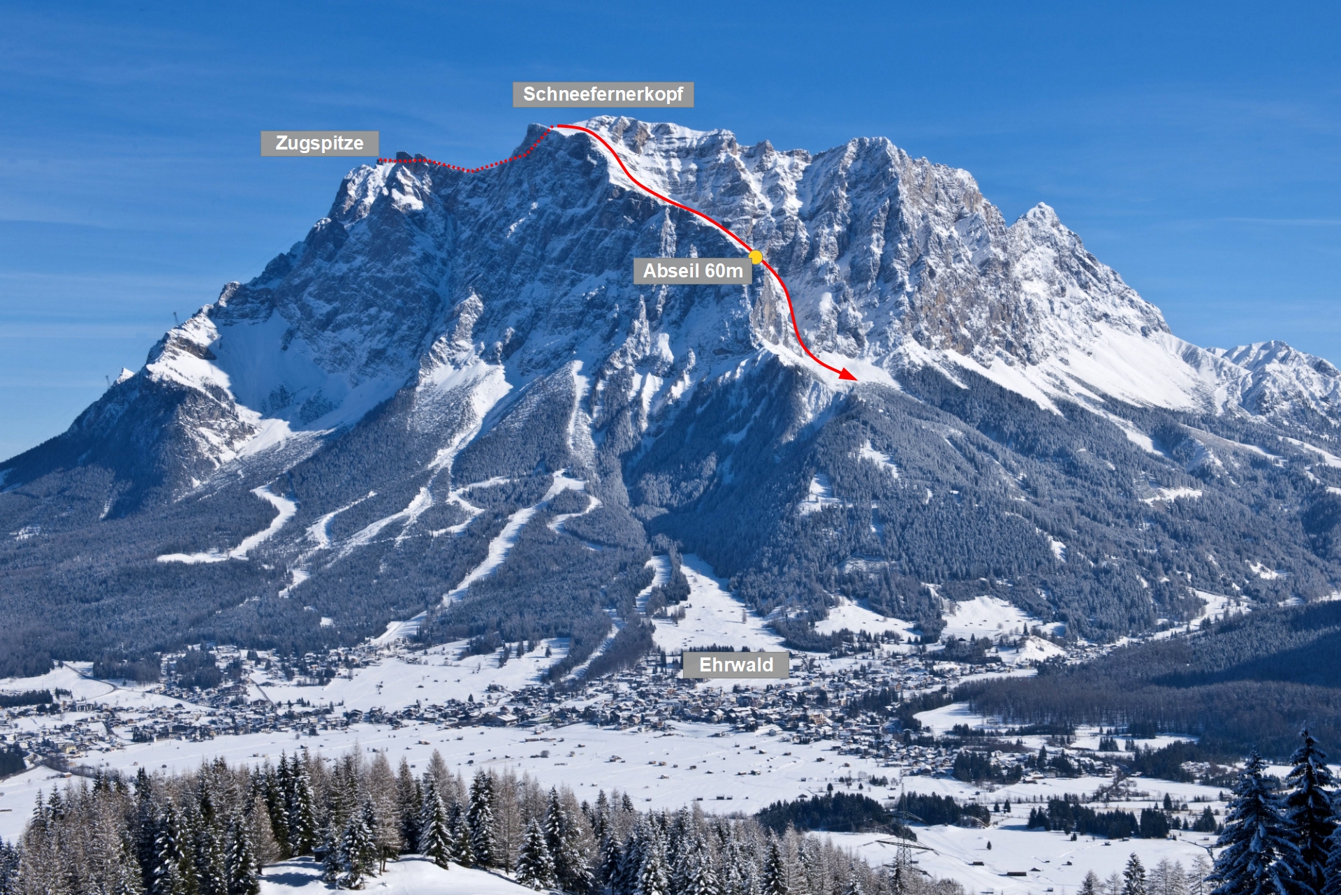 Zugspitze, Neue Welt climbapedia