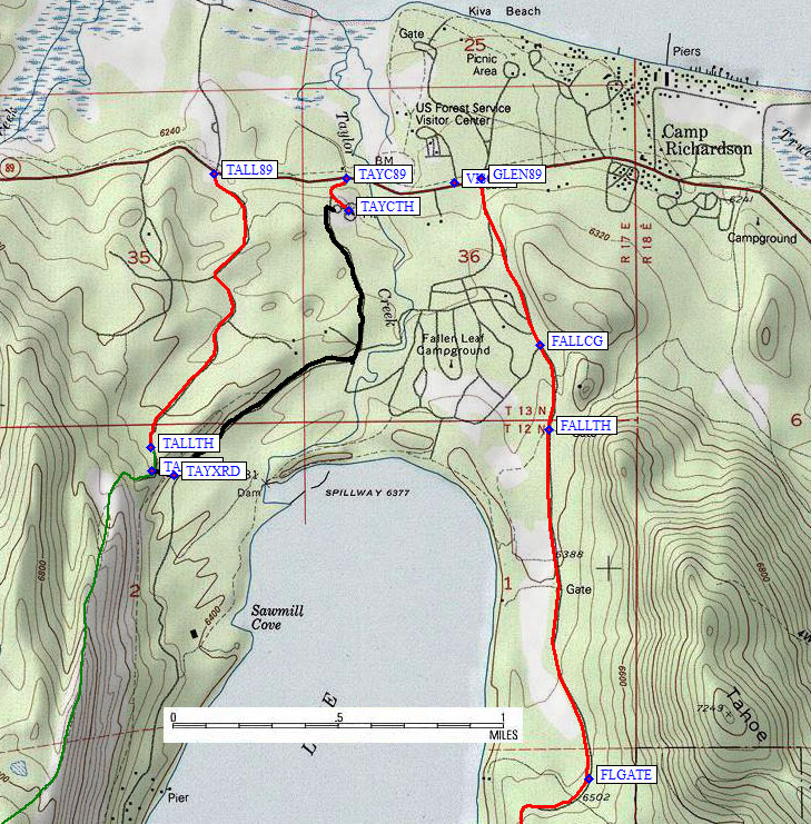 Lake Tahoe Basin Mgt Unit Fallen Leaf Campground US Forest.