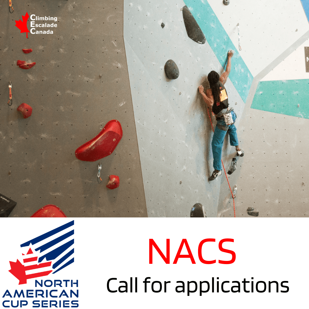 Call for Applications NACS 2023 Climbing Escalade Canada