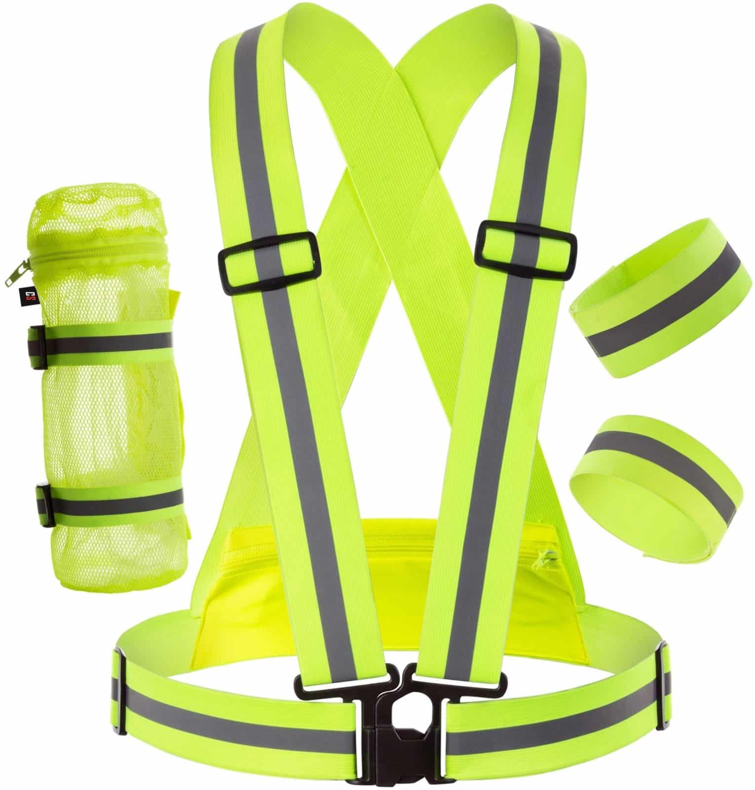 REFLECTIVE SAFETY RUNNING VEST SET Clinch Star