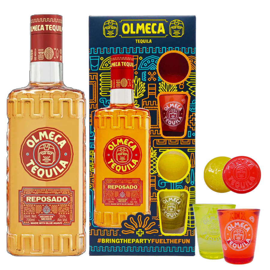 Buy Olmeca Tequila 700ml Luminous Shot Glass Pack Price, Offers