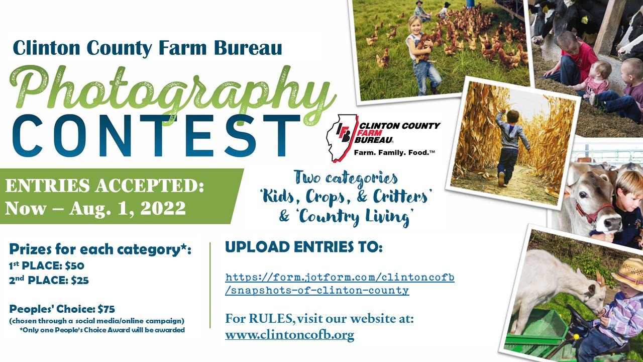 CCFB Announces Amateur Photo Contest Clinton County Farm Bureau