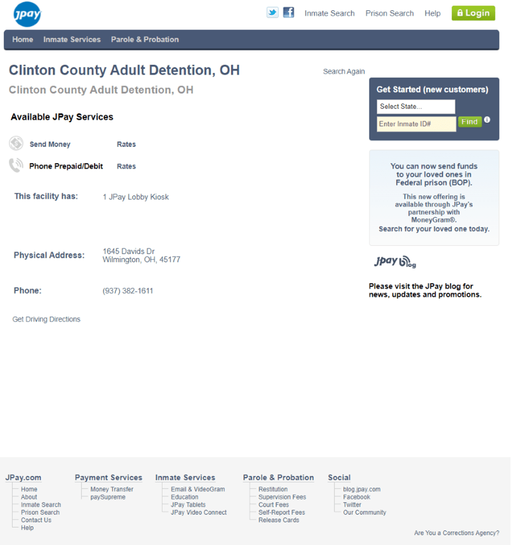 Information Clinton County Sheriff's Office