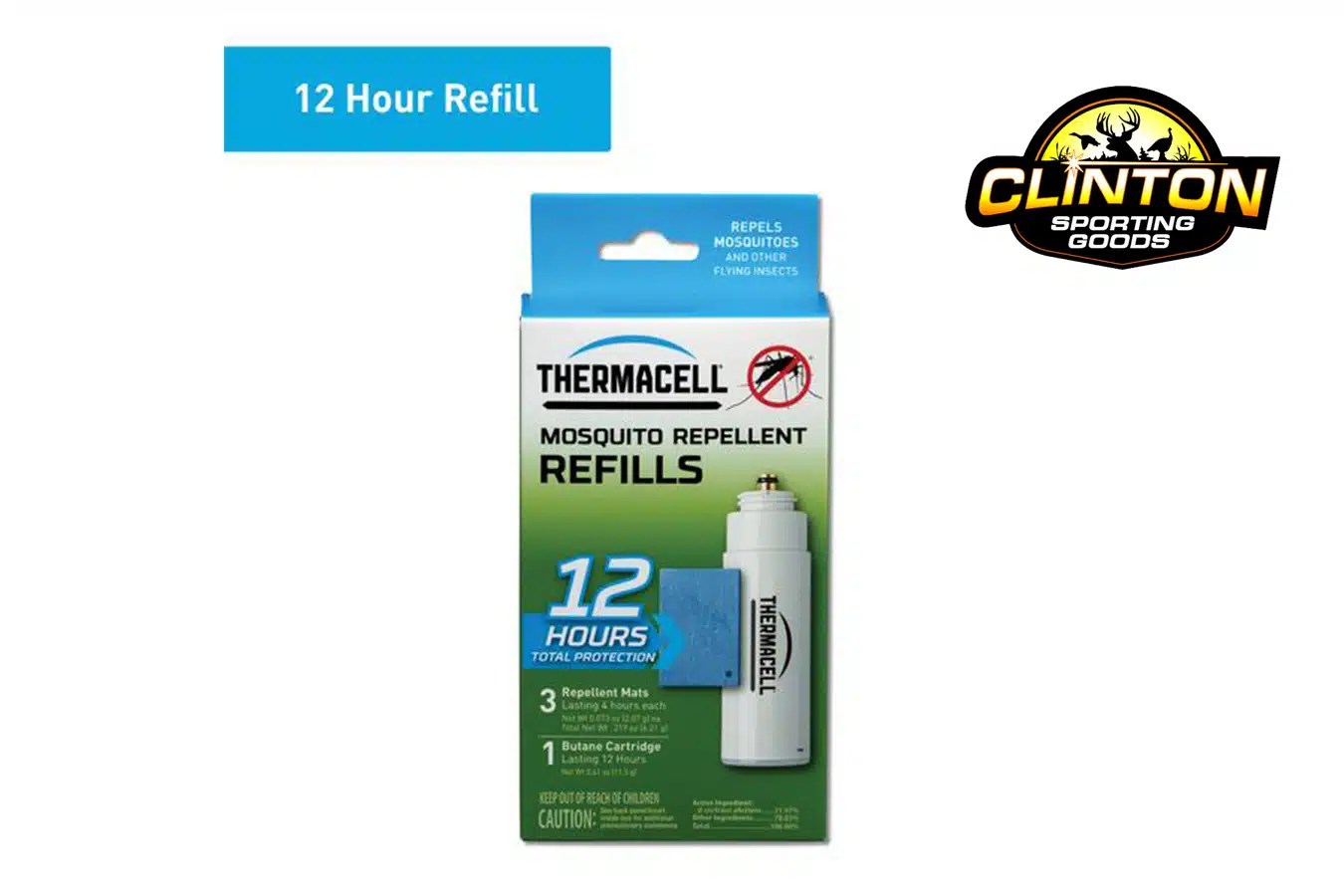 Thermacell Repellent Refills (3 Mats and 1 Cartridges) | Clinton
