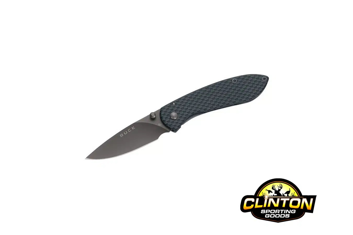 Buck Knives 327 Nobleman Carbon Fiber Handle Clinton Sporting Goods