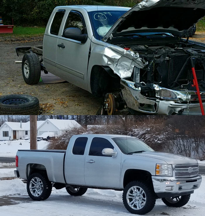 Collision Repair Before and After Clint's Body Shop