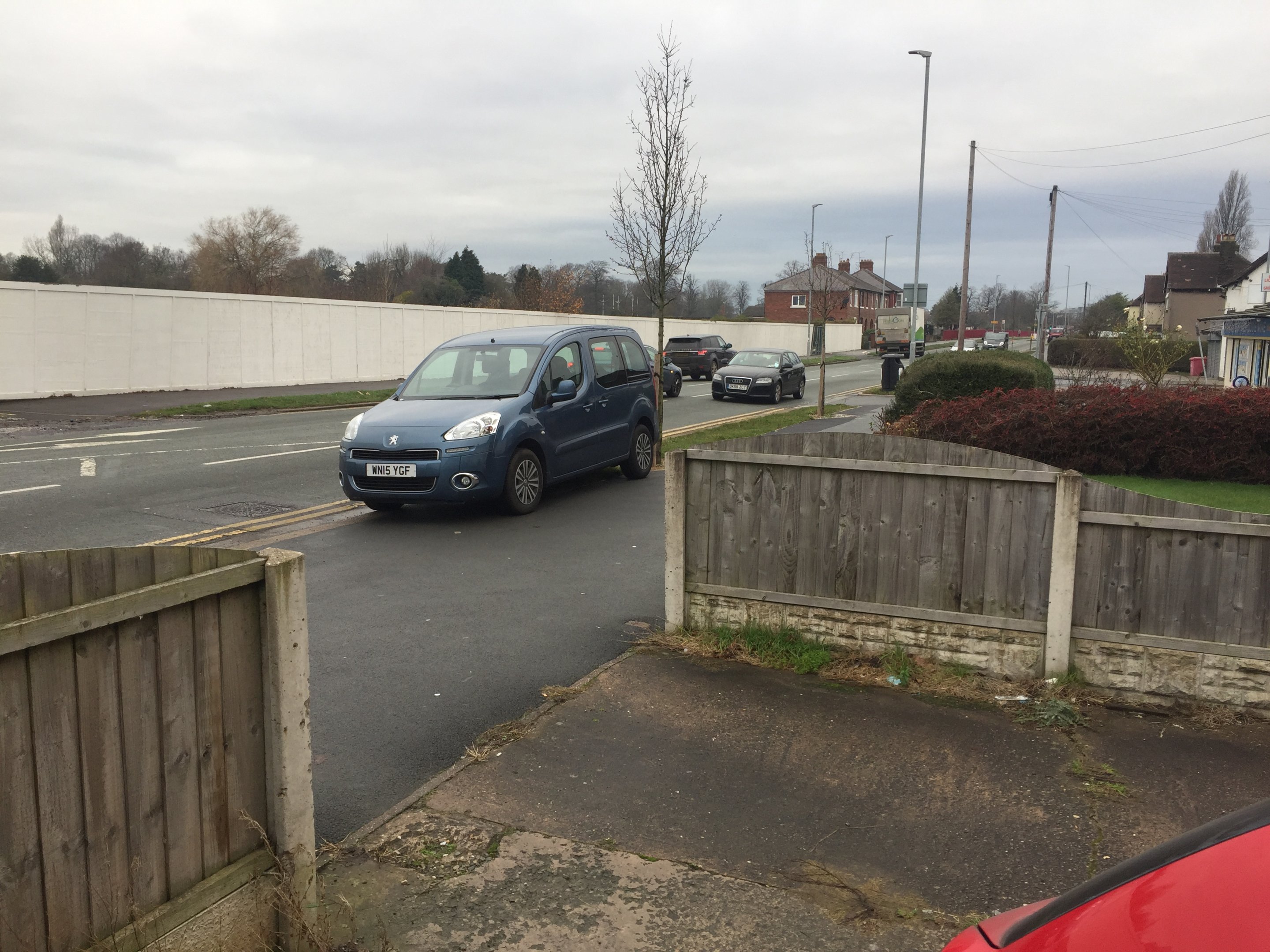 When a car blocks your drive way.