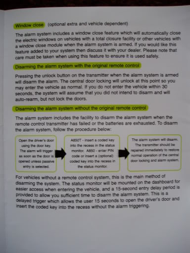 toad 850 alarm manual / instructions | ClioSport.net