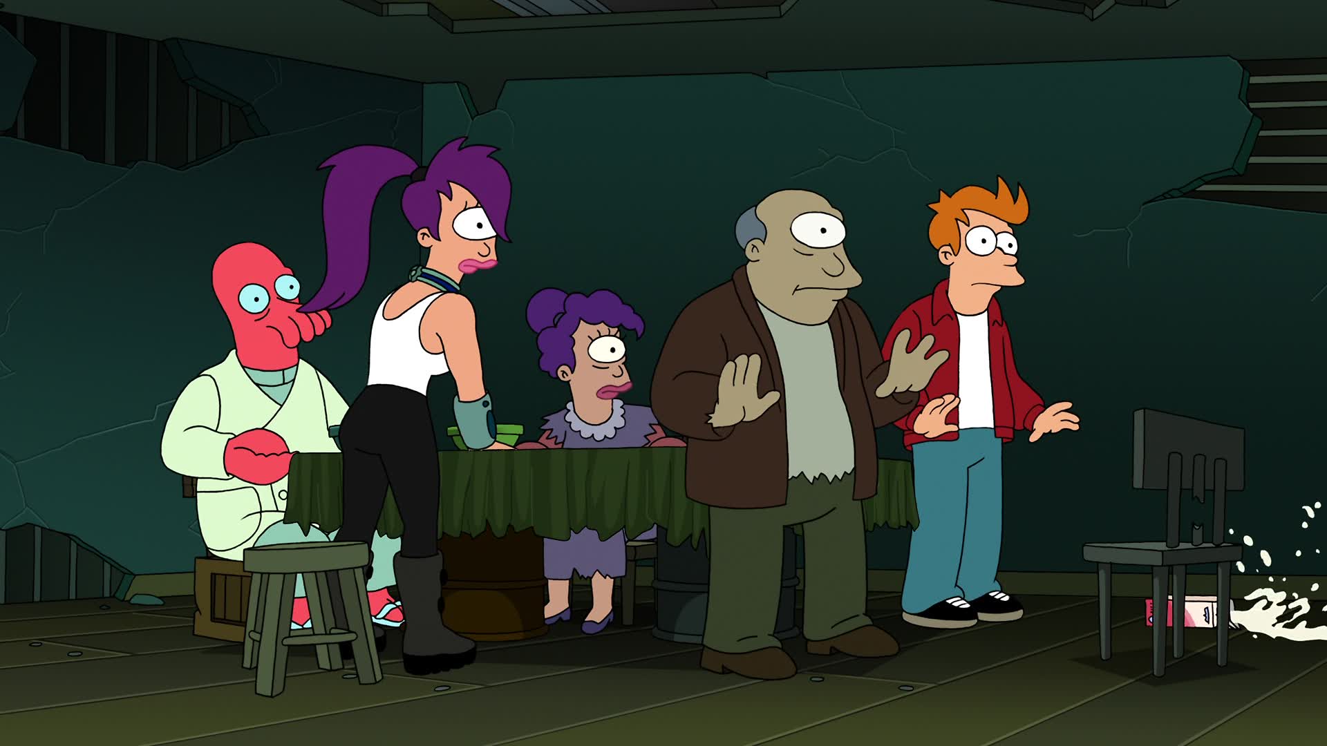 "Prepare for a surprise attack." Futurama Bender's Game quote