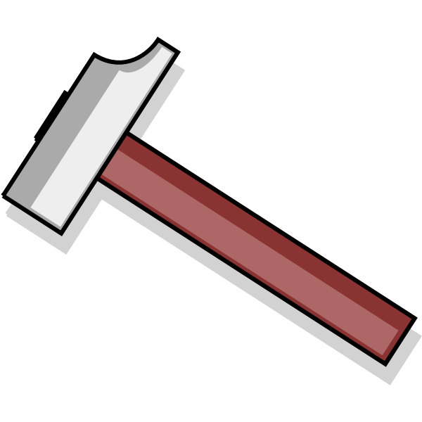 Vector Illustration Of Rubber Mallet Hammer Tool Used Clip Art Clip