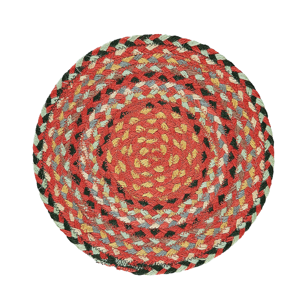 Premium Vector Round bath rug cartoon mat icon weaving carpet Clip