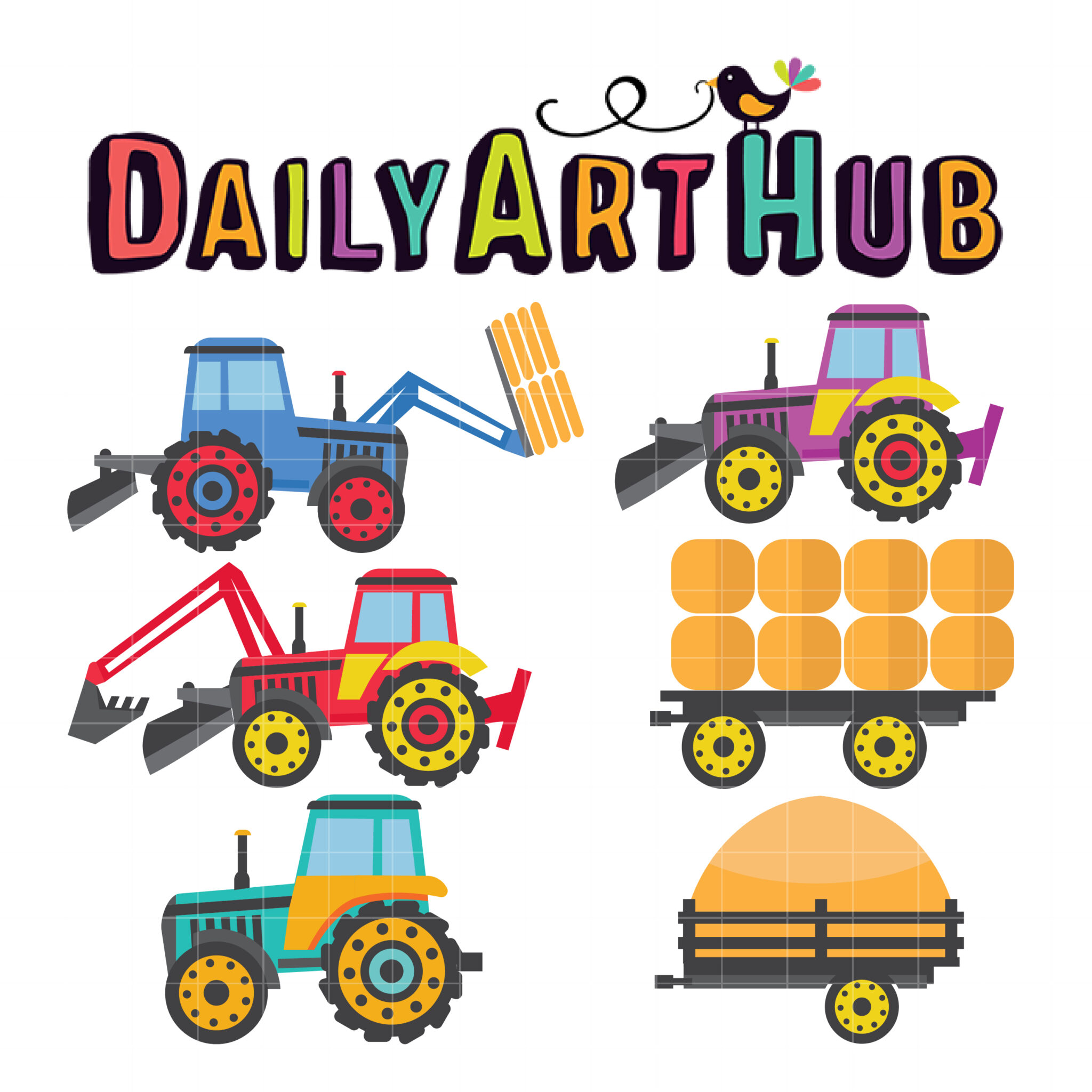farm tractor Clip Art Library