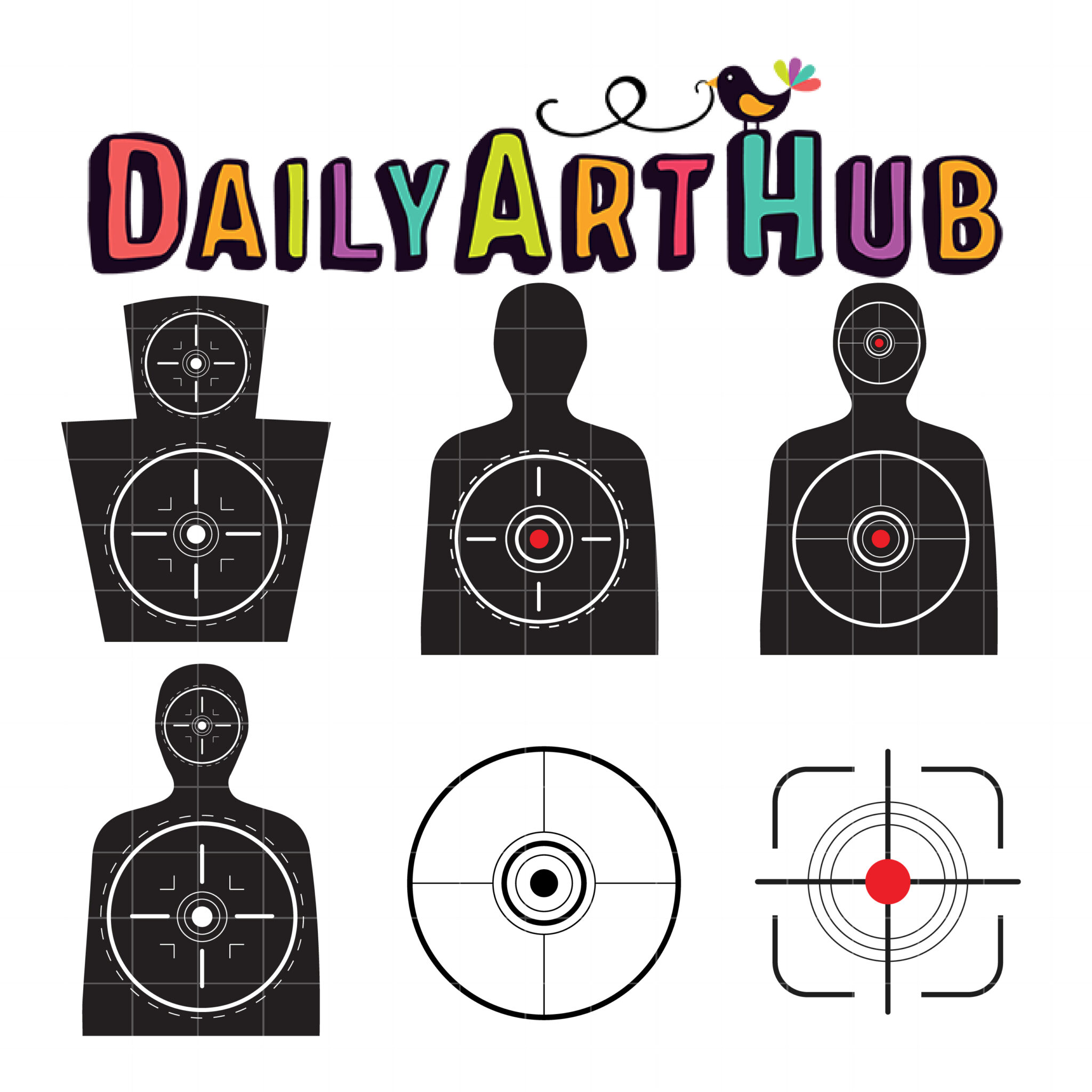 Target archery Shooting target Bullseye , Colorful color circular
