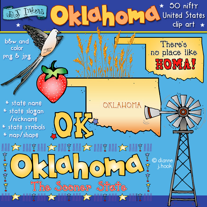 state of oklahoma Clip Art Library