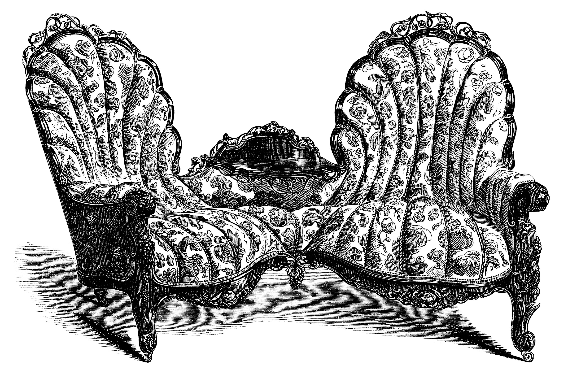 Vintage couches .ai Royalty Free Stock Vector Clip Art Clip Art Library