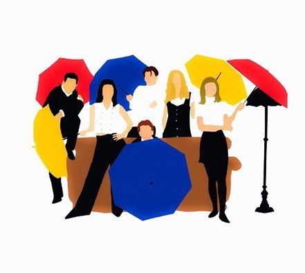 Friends Clip Art TV Show Title Digital Art Printable Friends - Clipart