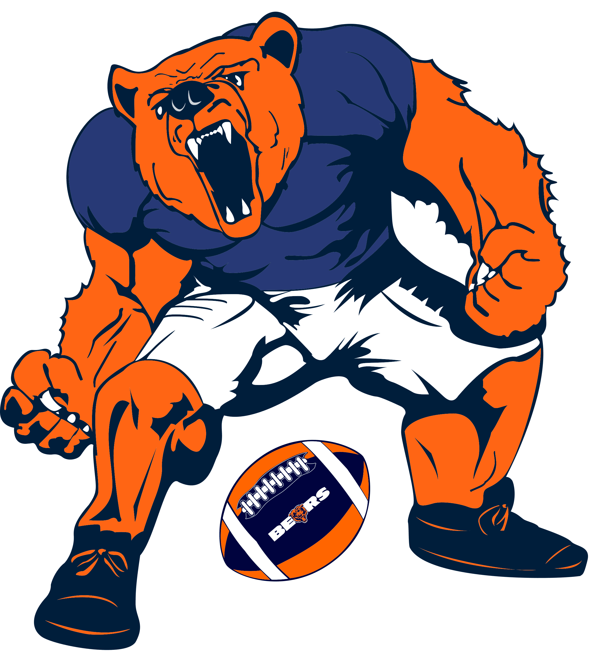 bear footballs Clip Art Library