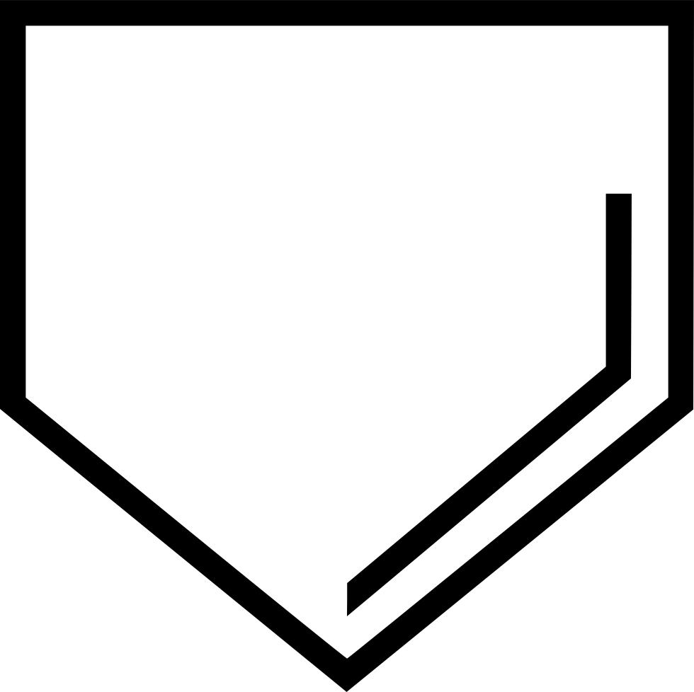 Home Plate SVG Baseball Home Plate Cut Files Home Plate Silhouette