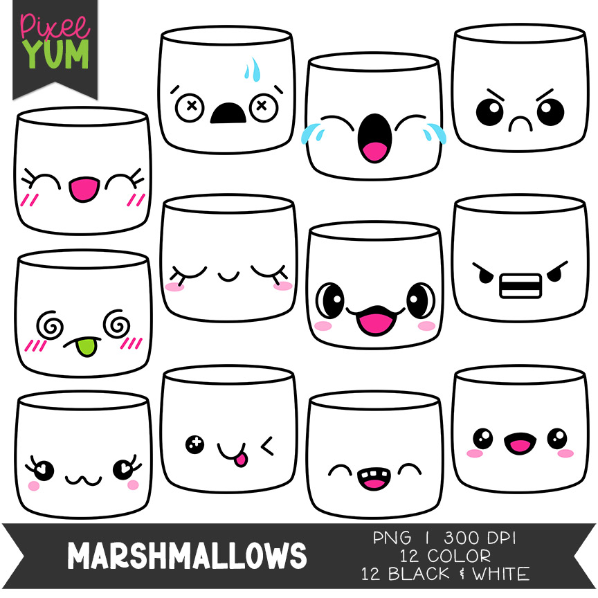 Marshmellow Clipart Marshmallow Challenge Cute Marshmallow Clip Art