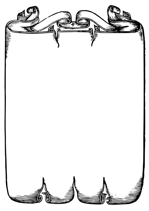 Free Black Scroll Border Clip Art Clipart Library Clipart Library