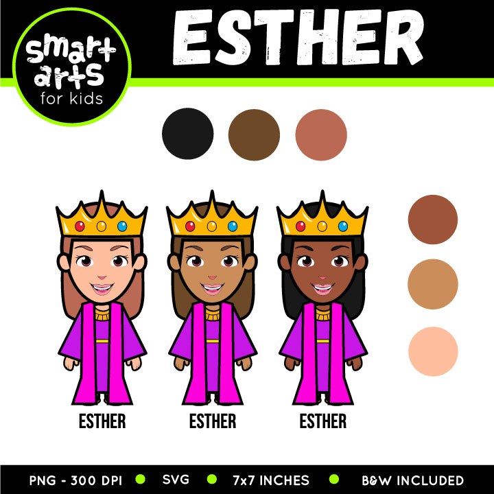 Esther and Purim Clip Art by Purple Caterpillar TPT Clip Art Library