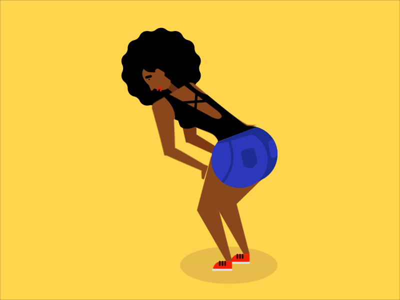 Free Vector Dance hand drawn flat twerk illustration Clip Art Library