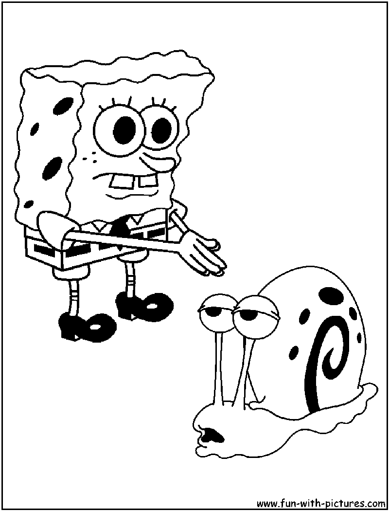 Plankton Sponge Out Of Water Coloring Pages