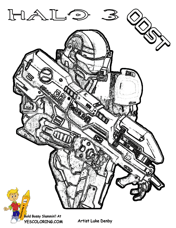 Free Halo Printable Coloring Pages, Download Free Halo Printable