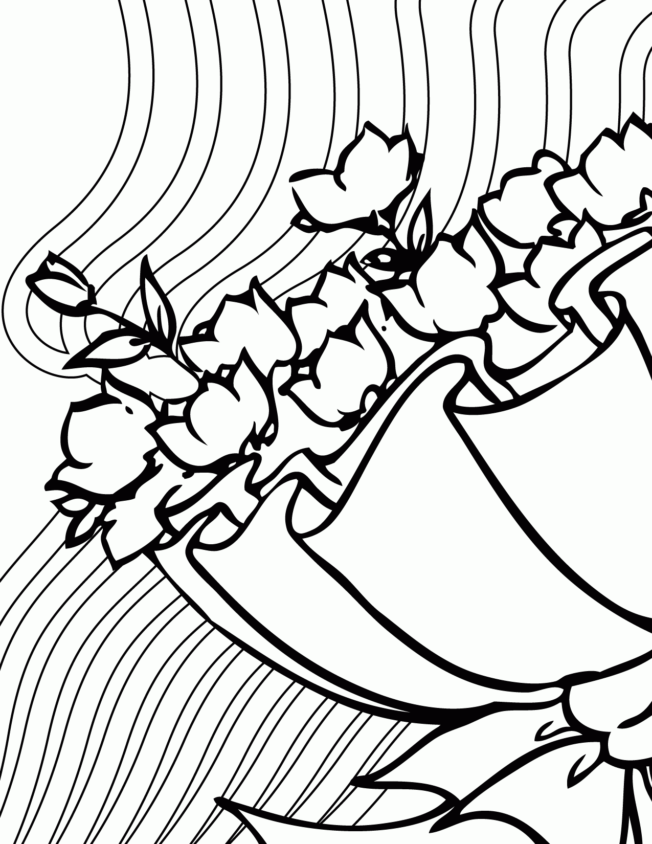 Free Wedding Bouquet Coloring Pages, Download Free Wedding Bouquet