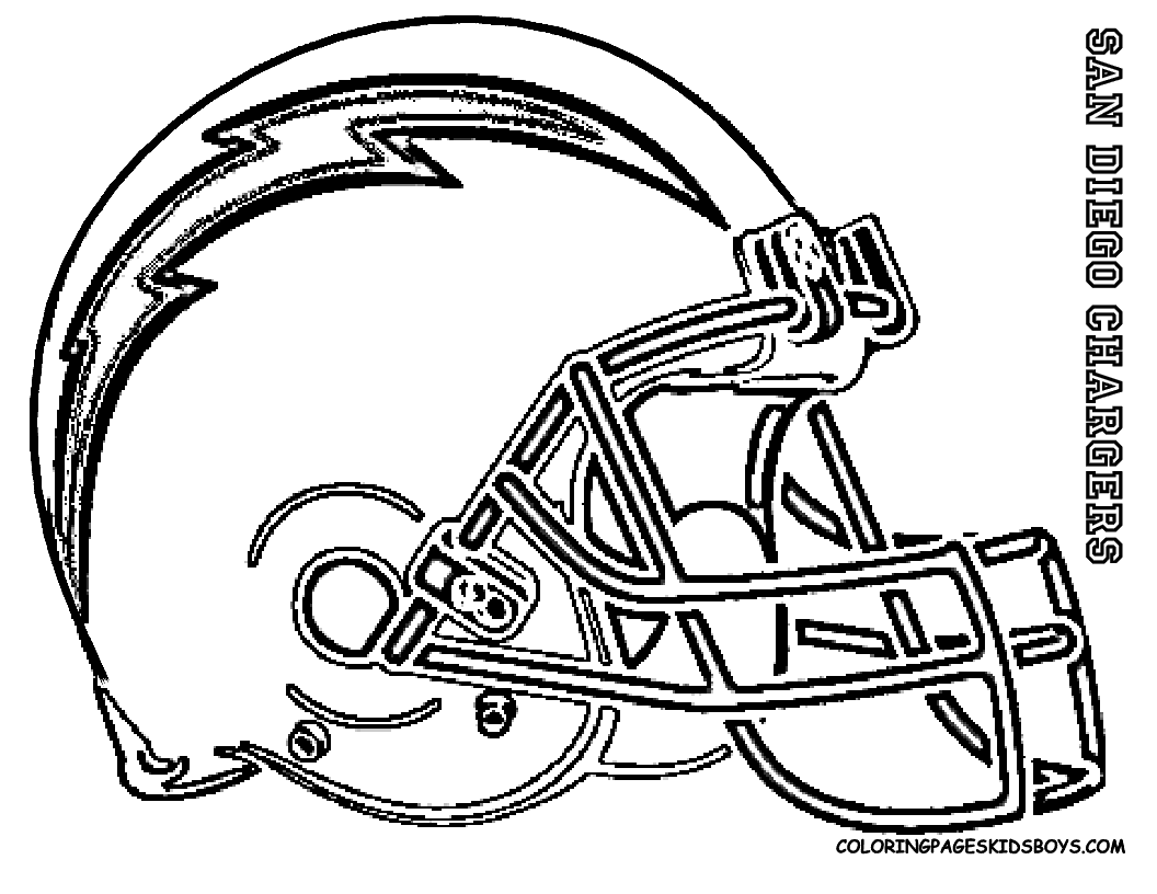 Nfl Football Coloring Pages Helmets