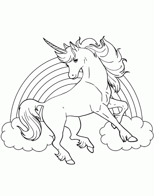 Free Unicorn Coloring Pages For Adults, Download Free Unicorn