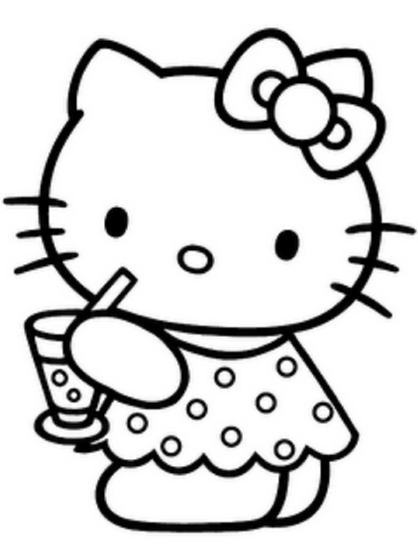 Free Hello Kitty Ballerina Coloring Pages, Download Free Hello Kitty
