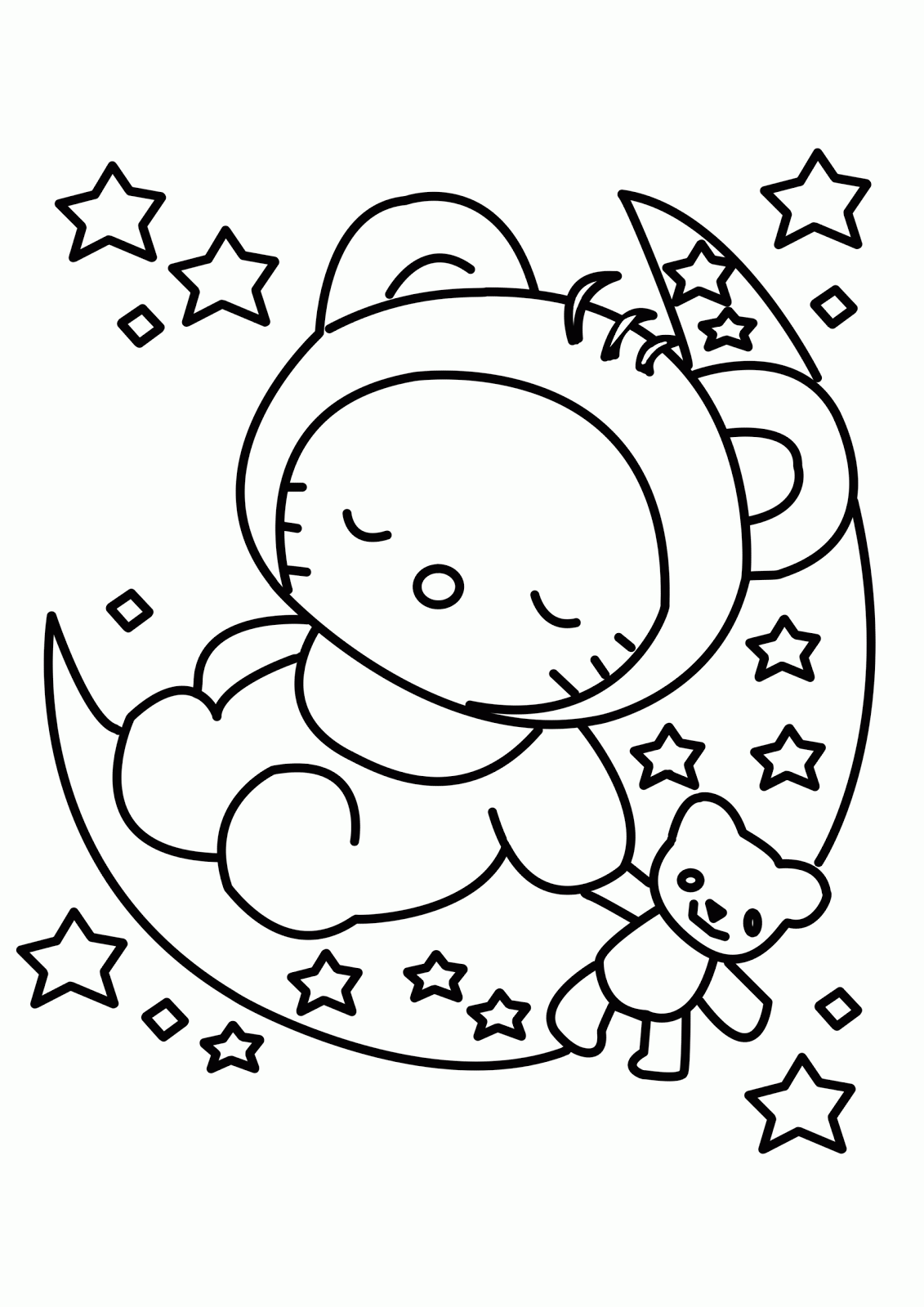 Cute Baby Coloring Pages Realistic Coloring Pages