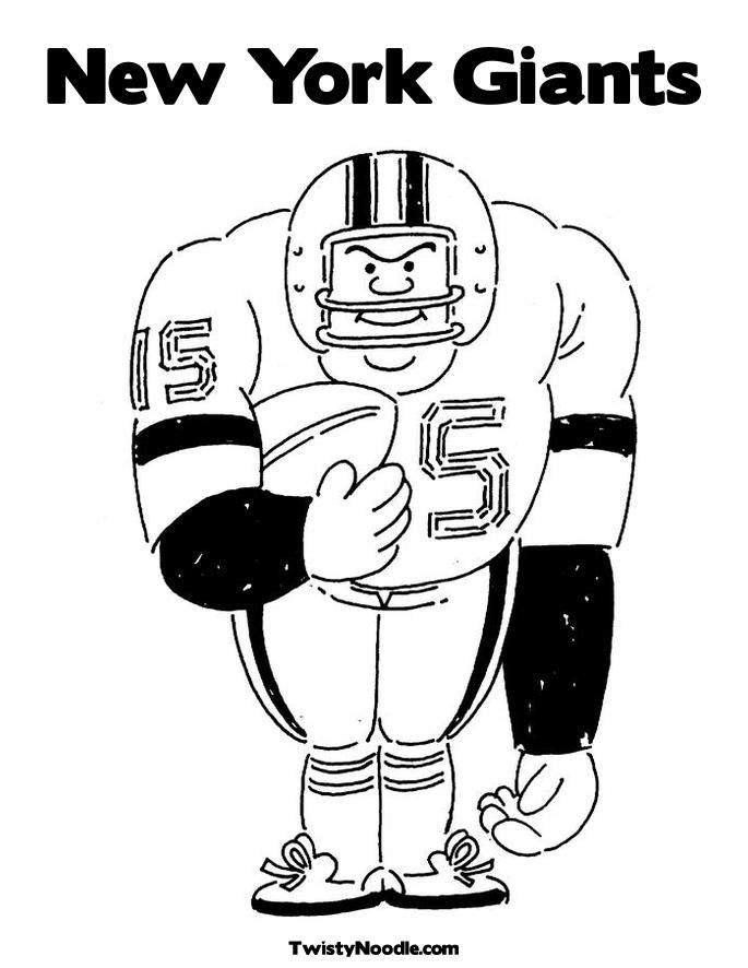 Show Your Love for the New York Giants with Our Football Coloring Pages