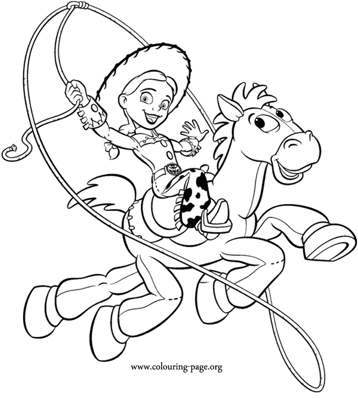 Free Toy Story Jessie Coloring Pages, Download Free Toy Story Jessie