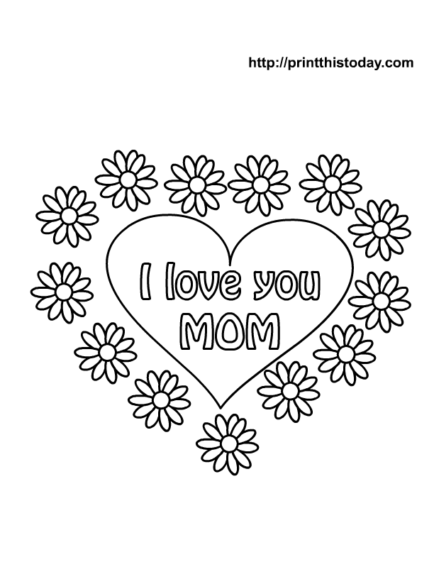 Free Happy Birthday Mom Printable Coloring Pages, Download Free Happy