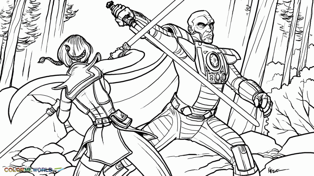 Free Star Wars The Clone Wars Coloring Pages Printable, Download Free