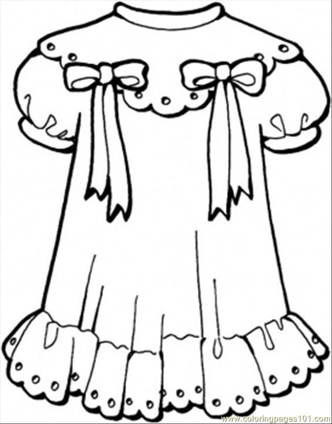 Free Coloring Pages Dress, Download Free Coloring Pages Dress png