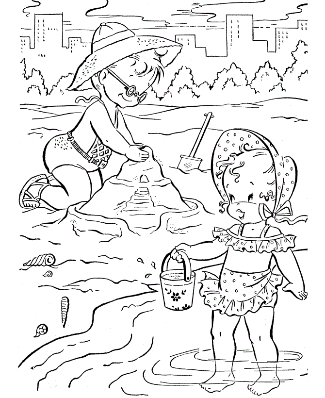 Free Mexico Beach Coloring Page, Download Free Mexico Beach Coloring