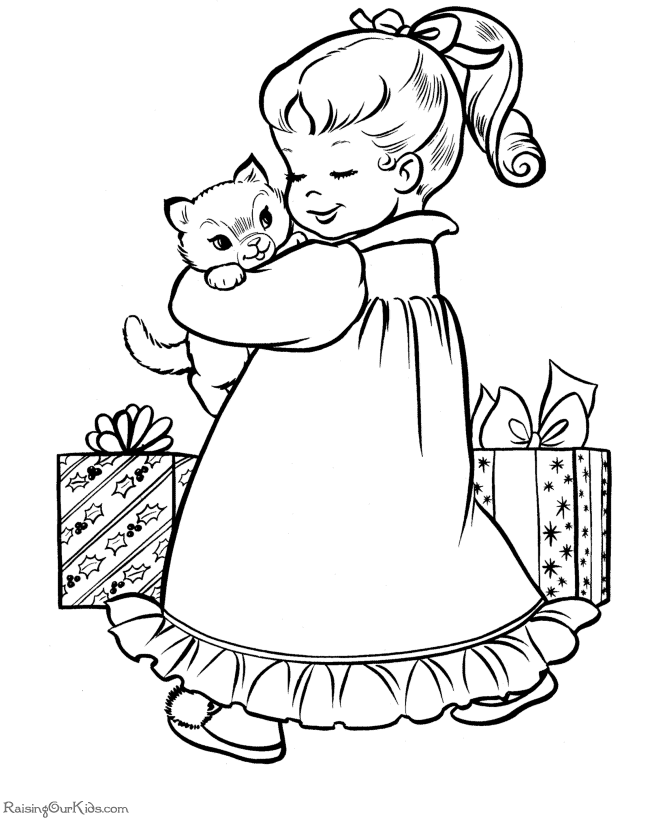 Free Puppy And Kitten Coloring Page, Download Free Puppy And Kitten
