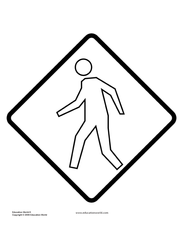 Road Safety Signs Coloring Pages Coloring Pages