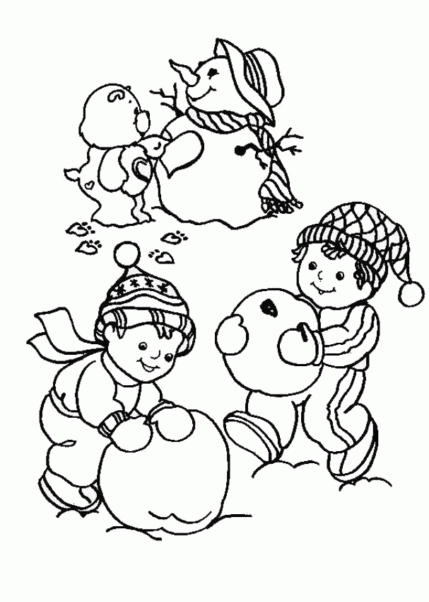 Free Coloring Pages Of Snowman, Download Free Coloring Pages Of Snowman