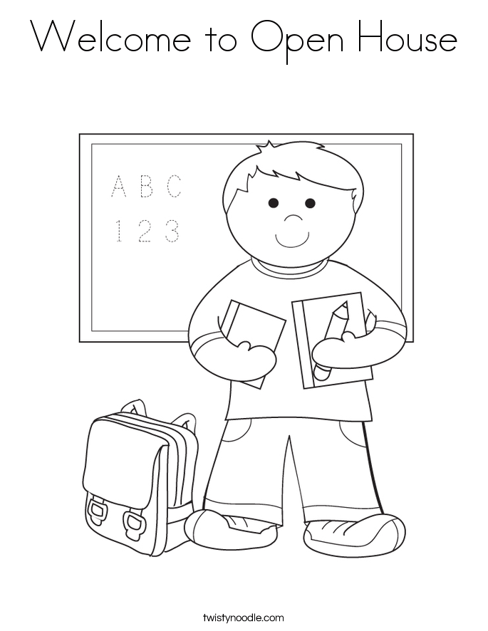 Free Schoolhouse Coloring Page, Download Free Schoolhouse Coloring Page